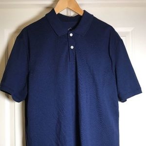 St. Johns Bay Mens Polo Style Shirt Navy Size L